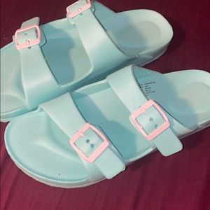 Teal sandals